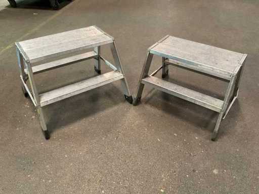 Escalera de aluminio Zarges Z 500 (2x)