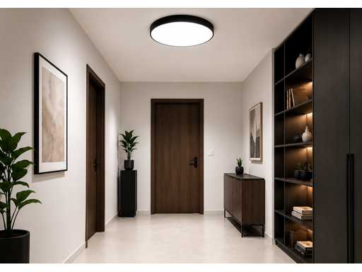 8 x LED luce da soffitto 40W – 3CCT regolabile – Nero – IP20 – HAZEL-40 3CCT