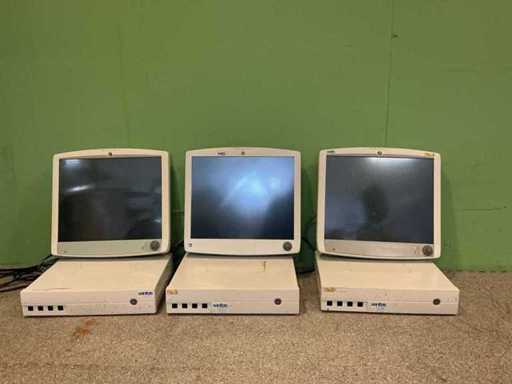 3x GE Medical Systems D19KT Monitor USE 1921A including Modul