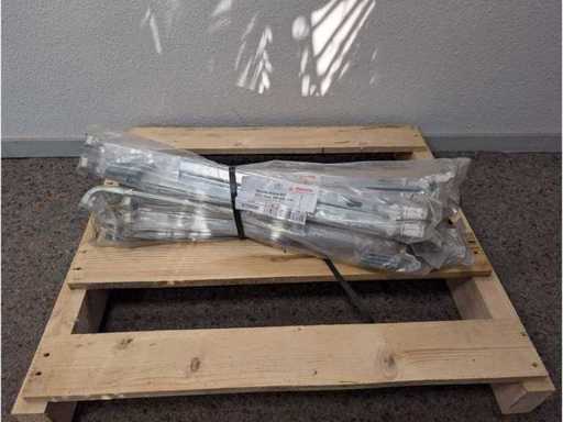 10 paar Wemefa radiatorbevestiging, wandbeugels, muurbeugel 600 mm