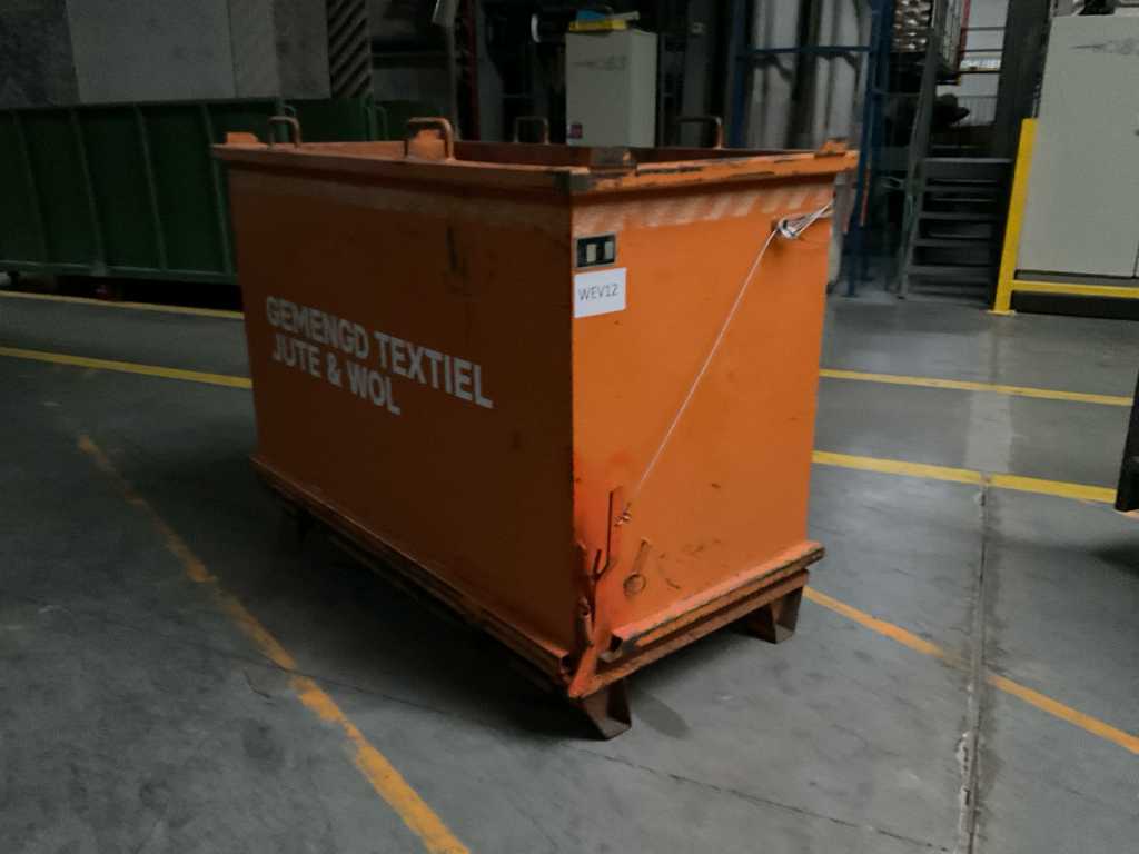 2000 Bauer SB 2000 Container pentru deșeuri cu supapă de descărcare