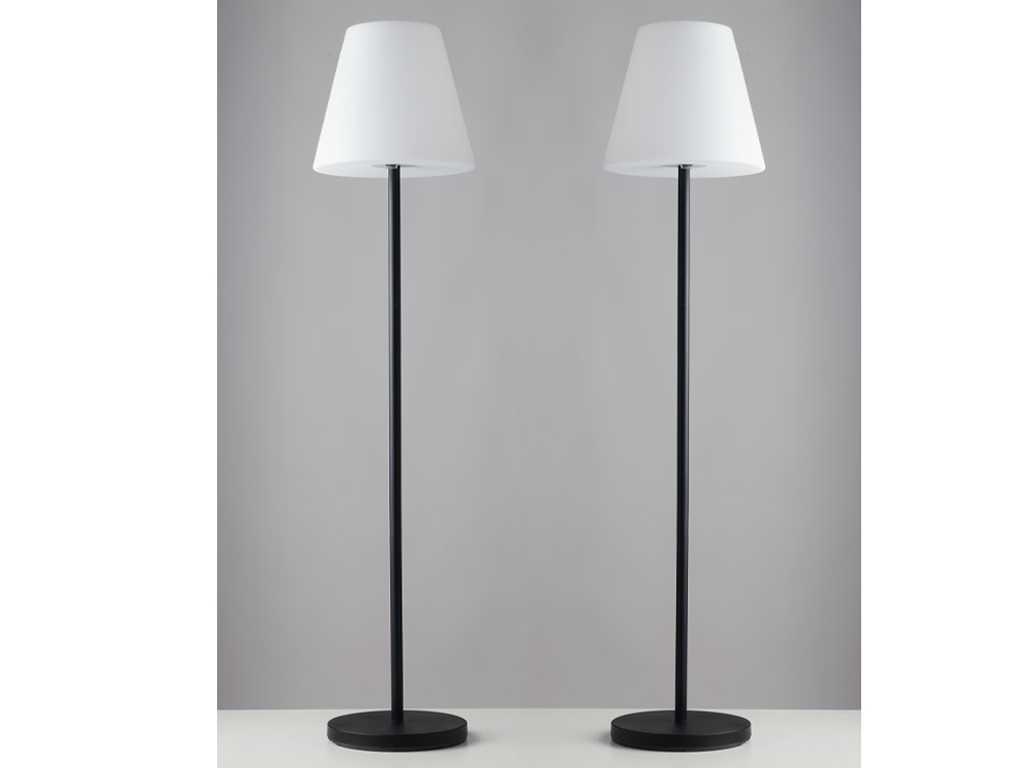 2 x Intec Bart design outdoor lamp black