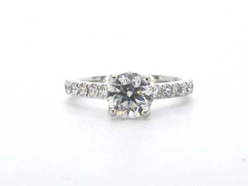 Gassan - Bague solitaire en or de Gassan avec diamant naturel