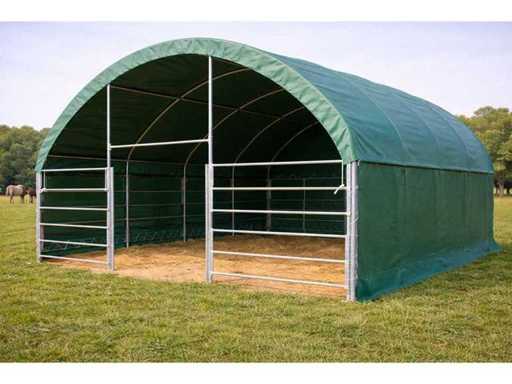 Easy-Going - (8x8x4 meter) - Army green - Animal shelter 8 meters - 2025