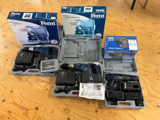 Wiertarko-wkr?tarka akumulatorowa Ferm FCD (3x)