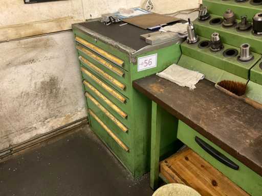 Assortiment snijgereedschappen inclusief ladekast