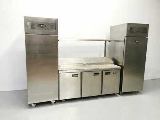 Foster - FPS3GR/EPRO26BS - Lodówka i zamrażarka z chłodnikiem stołowym