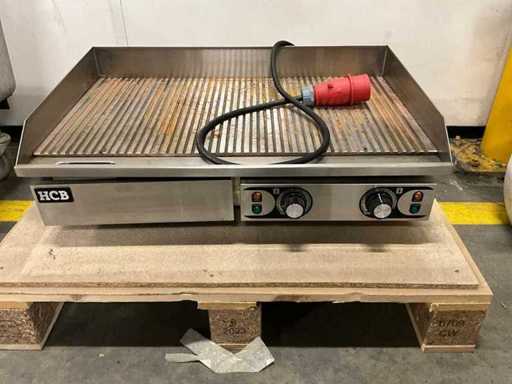 HCB Edelstahl-Elektrogrill und Backplatte