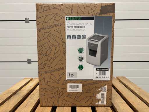 Papiervernietiger - Leitz IQ Auto+ Office 150 P4 snippers 4x28mm 
