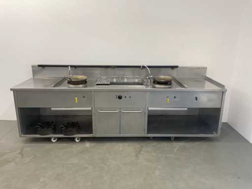 Rosval - RPK - Wok stove with bain-marie