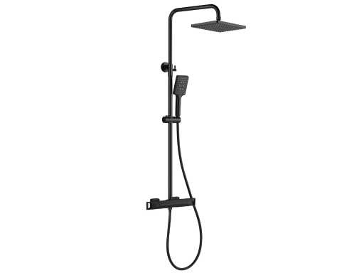 Douche thermostatique en saillie Mawialux noir mat