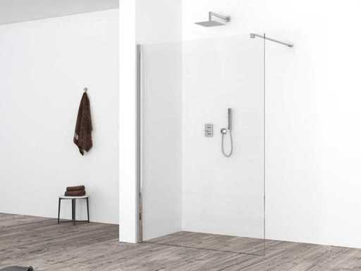 Wiesbaden 20.3812 douche à l’italienne 120cm chromé transparent