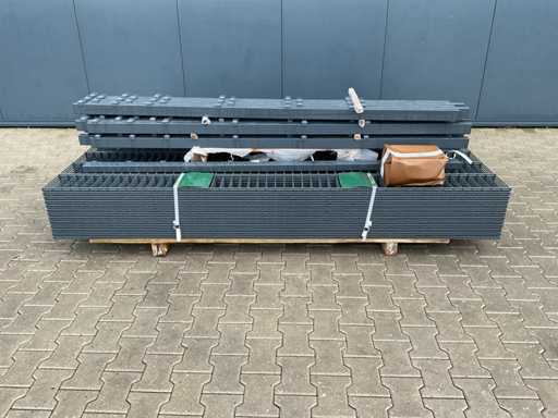 ZaunScout - 1,63x2,5m - Gard dublu cu bară