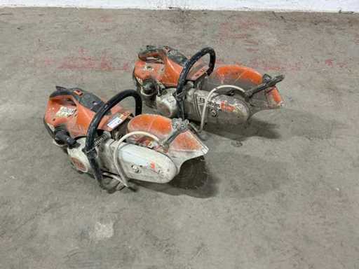 Stihl TS 410 Stone saw machine (2x)