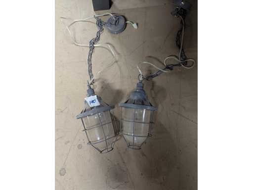 Lampes 2 lampes de mines anciennes