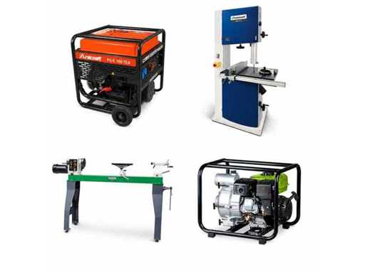 Wood and metal workshop machines – New professional equipment for individuals, craftsmen and professionals, in original packaging – No reserve