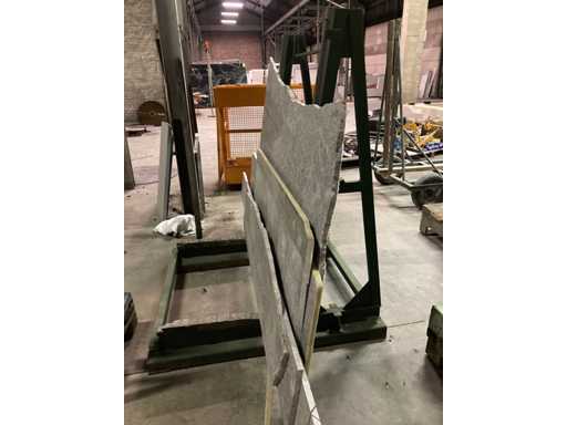 Ponte metallico con marmo Tandur Grey