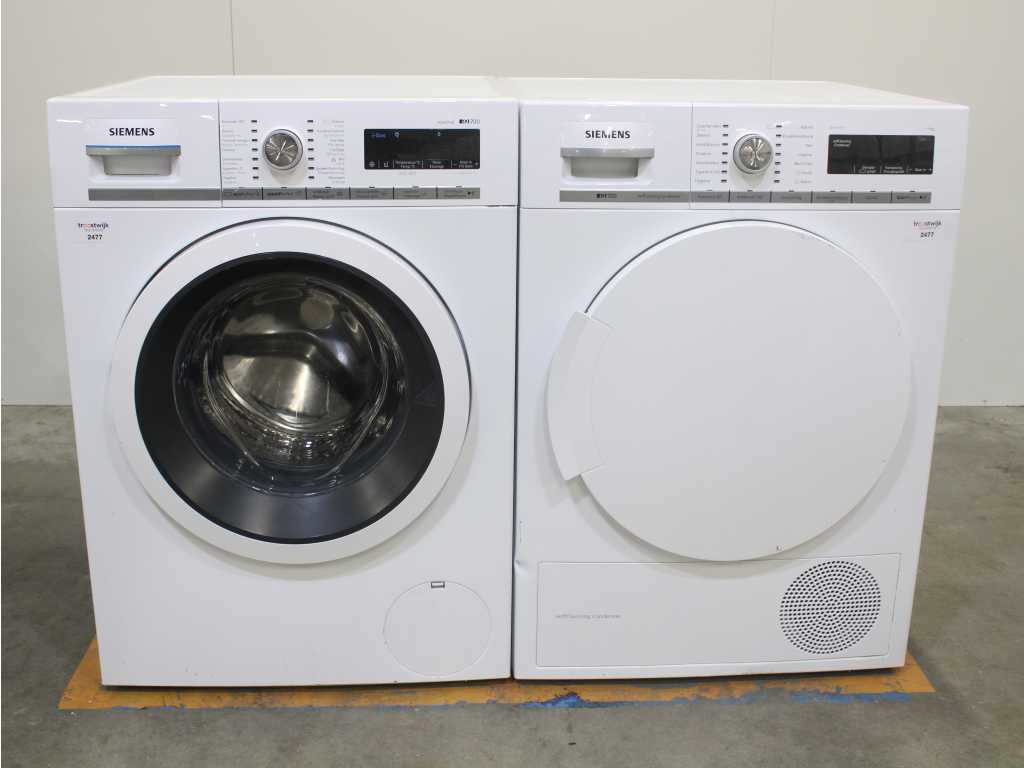 Machines à laver Siemens iQ700 aquaStop et sèche-linge à condensation autonettoyants Siemens iQ700 iSensoric