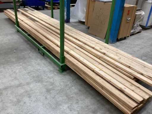 Larch Siberian planed / boards edged on 4 sides / larch / max 4.50m long / max width board 9.3cm / thickness board 30mm / dry air-dried