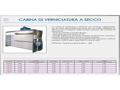 PETTINI FRANCO E.S. - CAB 3-S/1000 - Extraction system