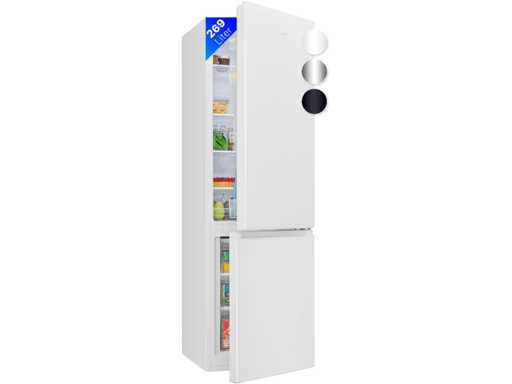 Koelkast en vriezer 269L wit KG184-1-roestvrij staal/wit