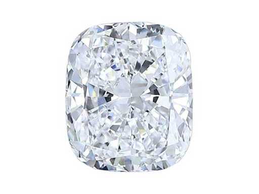 Natural Diamond 1.50 carat 2EX, TOP color D, TOP clarity VS2 in cushion shape