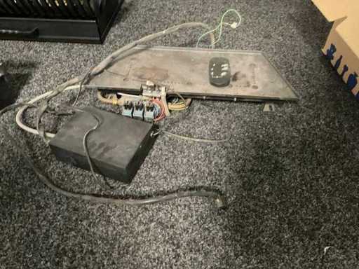 Set de arzător Bellfires cu bloc de sticlă și telecomandă