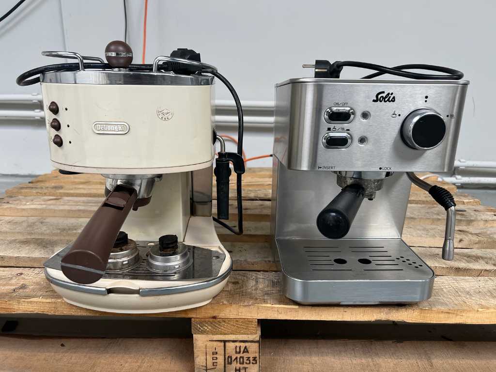Delonghi - - Mașină de cafea + Aparat de cafea Solis