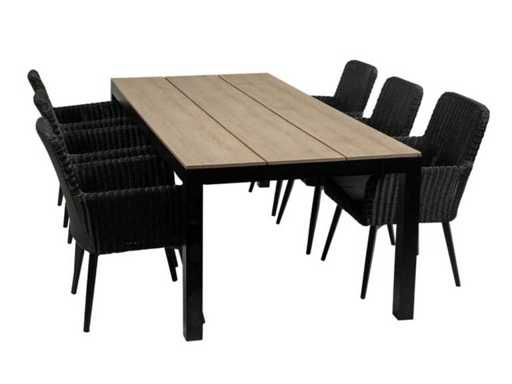 Pisa - 7 piese - Set de grădină (225x100cm)