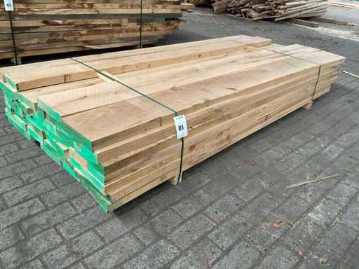 European Oak planks planed at 45 mm approx. 0.9 m³