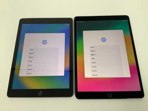 Apple - iPad 5 128 GB gwiezdna szaro?? + iPad Pro 10,5 cala 64 GB gwiezdna szaro?? (2x)