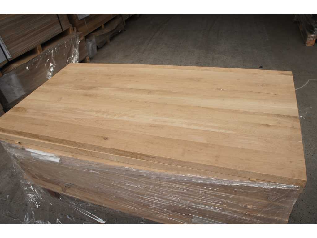 1x Solid oak table top 1m60