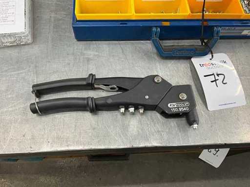 Blinde klinknagelassortiment met roterende kop-klinktang