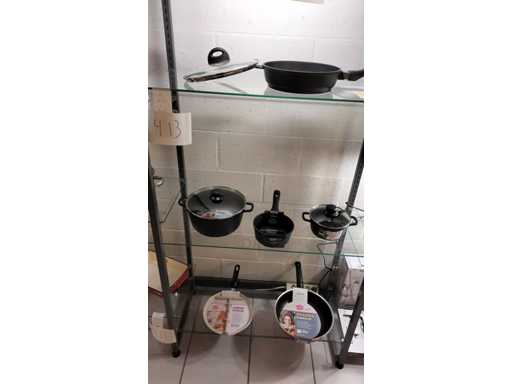 Diverse kookpotten , steelpannen en braadpannen Ssw/Gsw