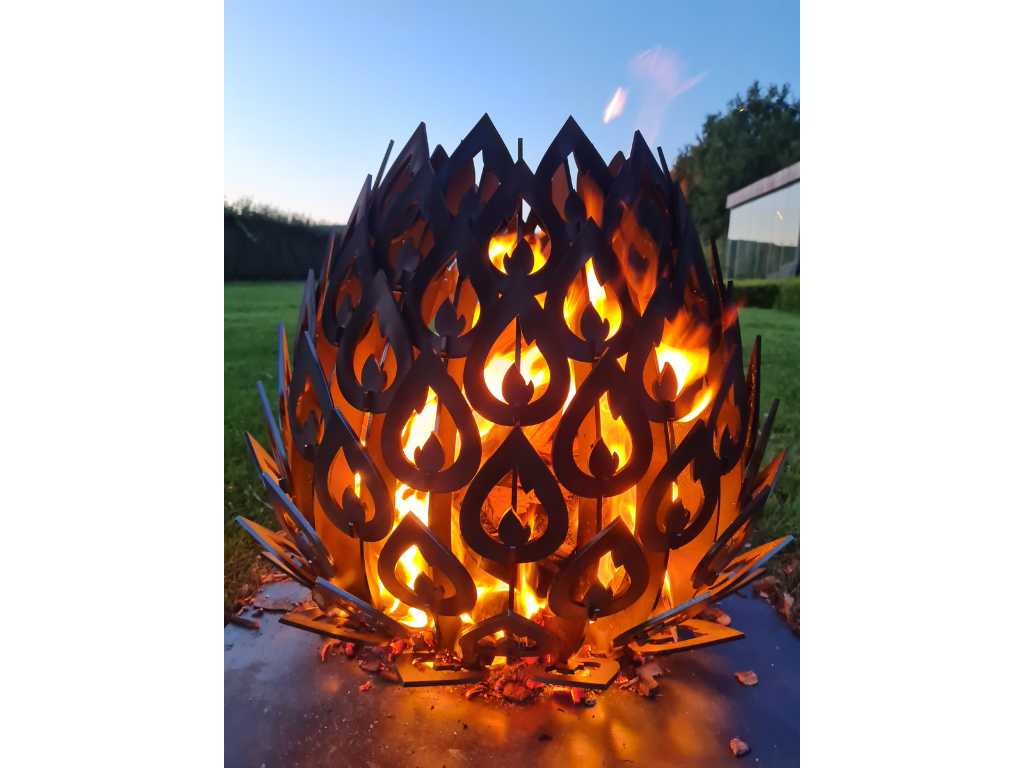 Fire pit corten steel handmade