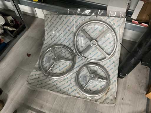 Volant à main en acier inoxydable (3x)