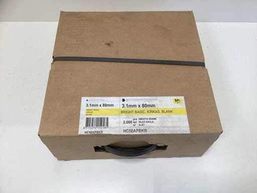 HC flacher Streifennagel – 3,1x80 mm – 2000 Stücke – HC58APBKR