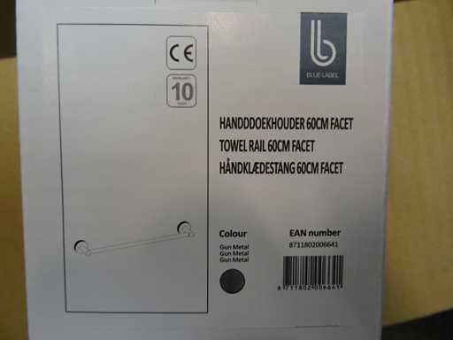 Blaues Etikett – Handtuchhalter 60 cm (12x)