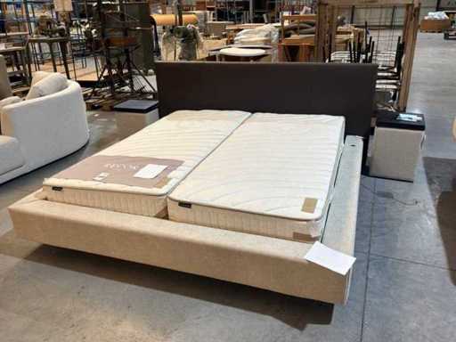 Cadre de lit avec matelas (2x)