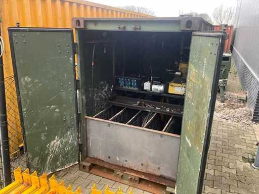 Hydraulische Antriebseinheit im Container