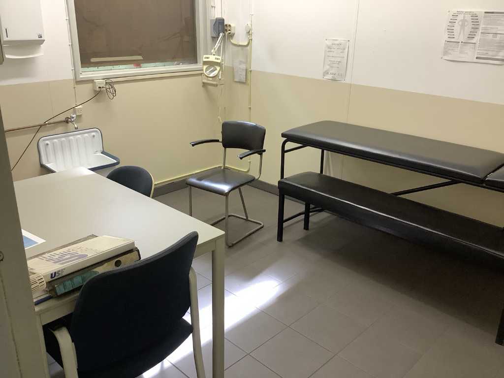 First aid room with contents