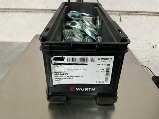 Würth 14,62 kg Anneau grand diamètre extérieur dans un contenant empilable