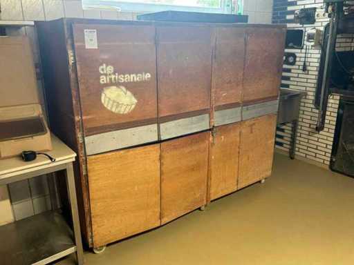 Bread cabinet with contents