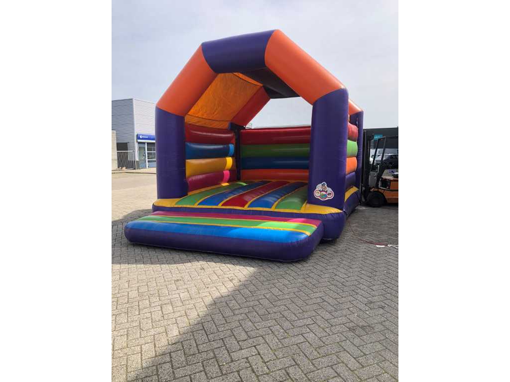 Bouncy castle with roof
