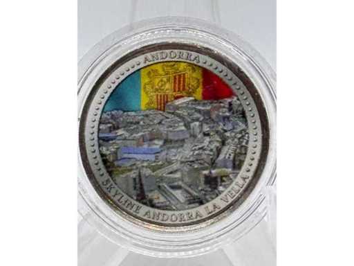 Colorizzato 2 Euro – Skyline Andorra la Vella – Andorra