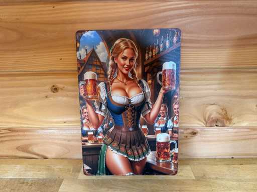 metaal reclame wandbord