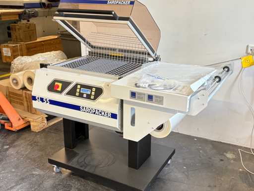 Smipack SL 55 - Shrink wrapping machine Saropacker - Angle welder with shrink tunnel