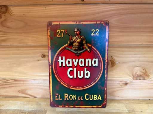 metaal reclame wandbord