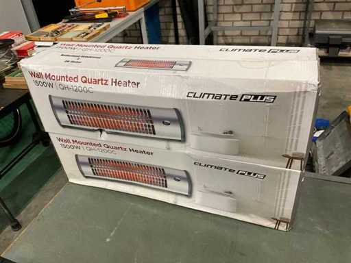Chauffage électrique Quartz QH-1200C mural (2x)