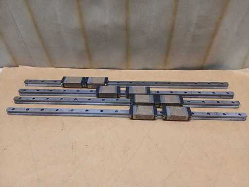 Rexroth – Liniowy system prowadnicy – Liniowe prowadnice z blokami nośnymi (4x)